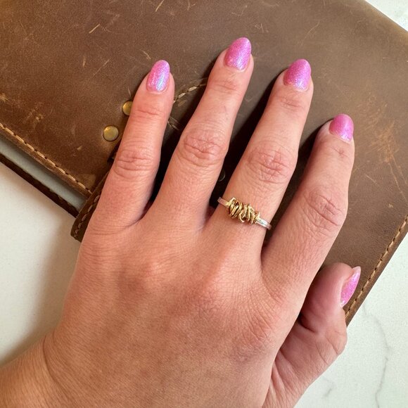 Sterling Silver and 14k Gold Filled Ring - Picture 6 of 6